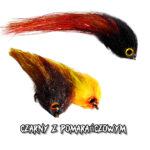 czarny z pomarańczowym